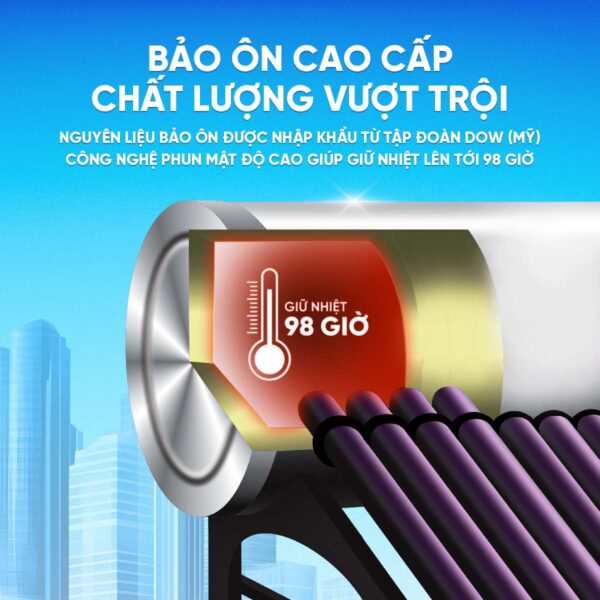 Bình bảo ôn năng lượng mặt trời tan á
