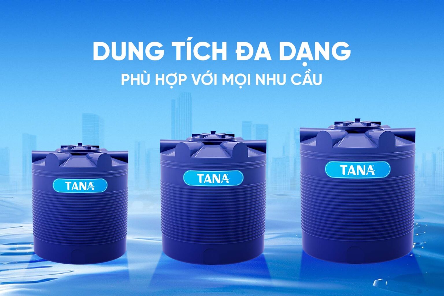 Đa dạng dung tích