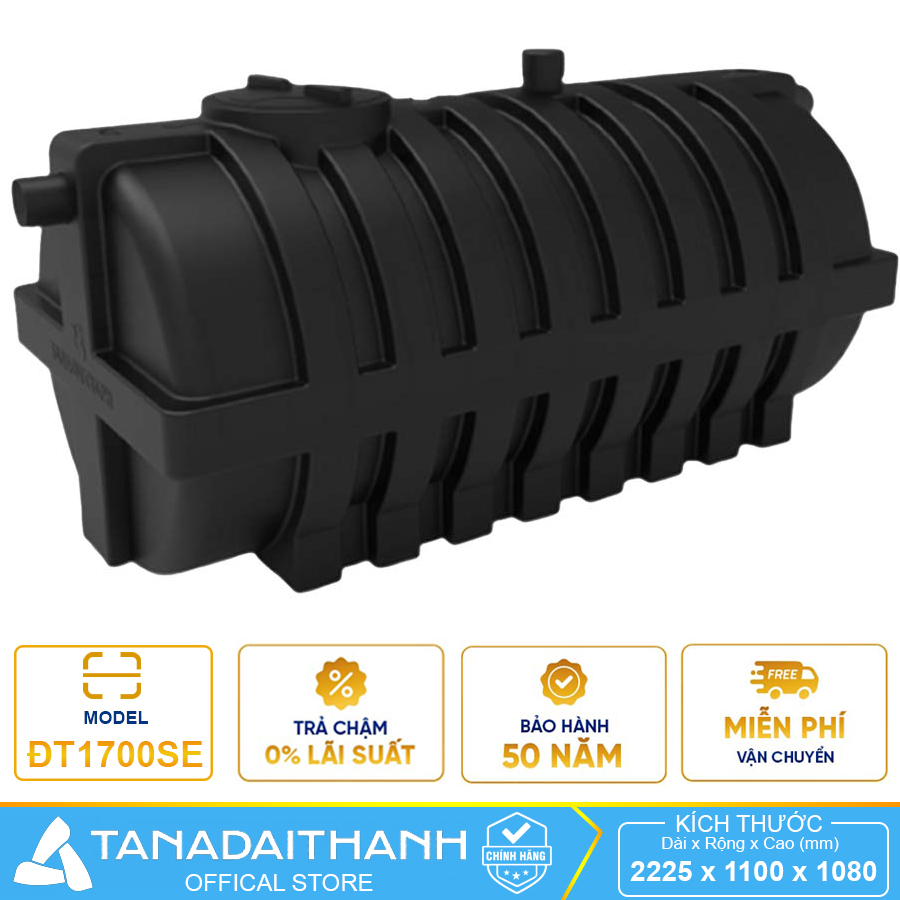 Bồn tự hoại Tân Á Đại Thành 1700 lít 1700L
